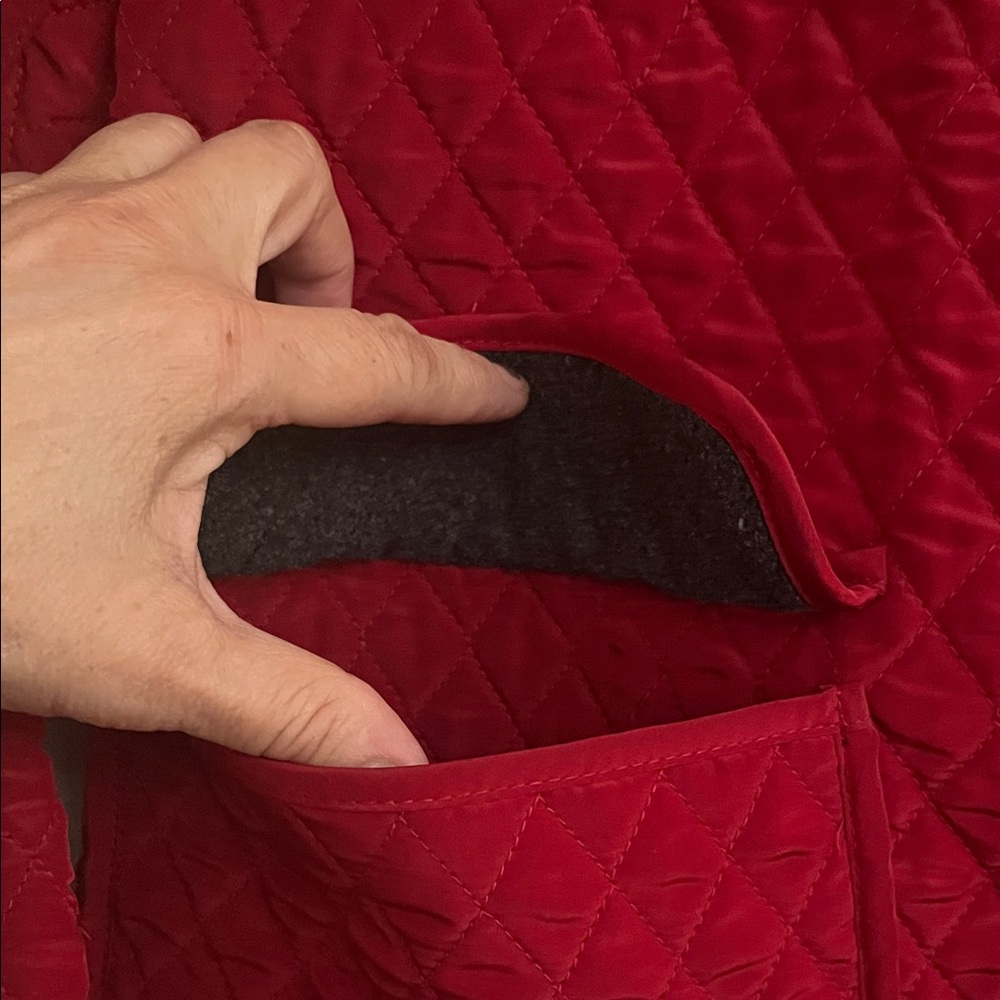 Talbots Red Quilted Puffer Jacket - Picture 6 of 7
